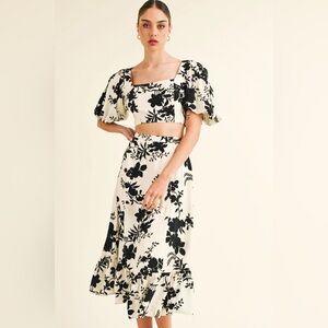 RESET by Jane | Floral Black and White Women's Set